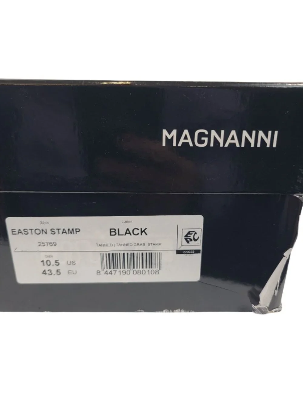 NEW Magnanni Easton Stamp Black Monk Strap Leather Dress Shoes Size 10.5 US